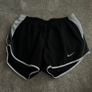 grey and black nike shorts size small